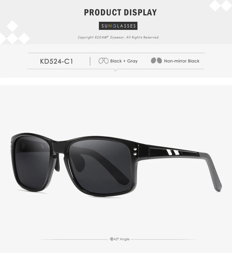 Sonnenbrille Sport TR90 polarisiert rechteckig XL Fahren Damen Herren