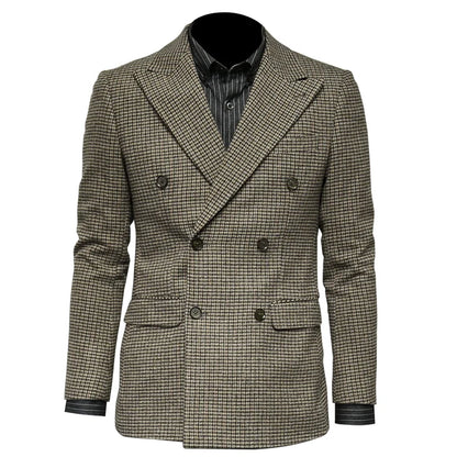 Leinen Herren Anzugset mit Blazer und Hose – ideal für Hochzeit, Sommer und Business in Weiß und Beige