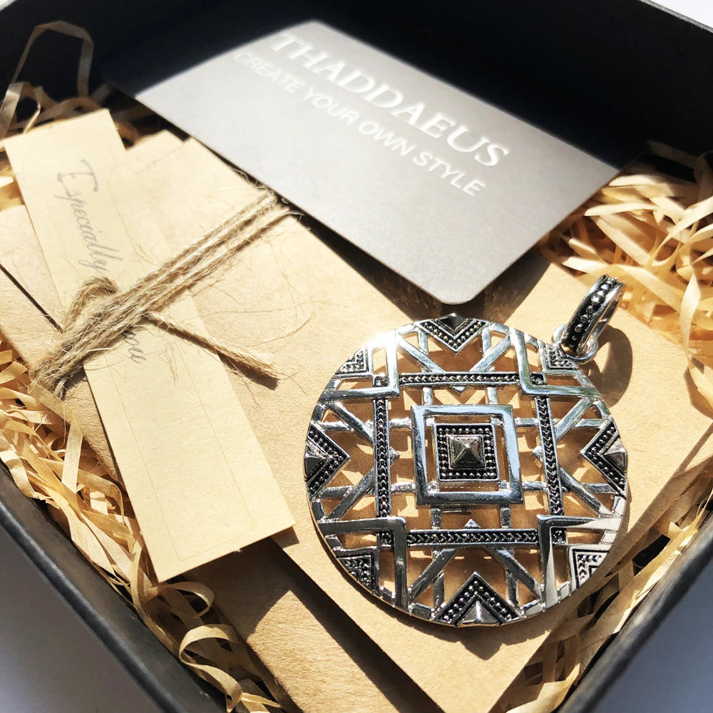 Damen-Anhänger Afrika Ornamente Glam aus Sterlingsilber