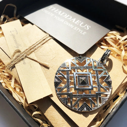 Damen-Anhänger Afrika Ornamente Glam aus Sterlingsilber