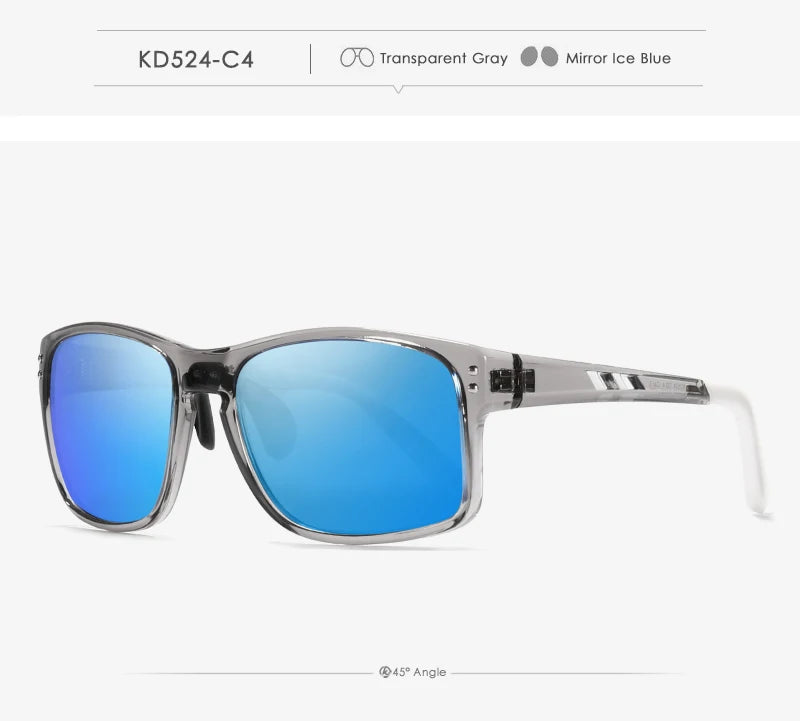 Sonnenbrille Sport TR90 polarisiert rechteckig XL Fahren Damen Herren