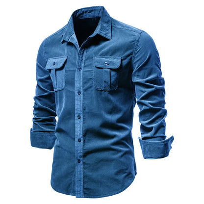 Herren Business Casual Hemd aus 100 Prozent Baumwolle im einfarbigen Slim Fit