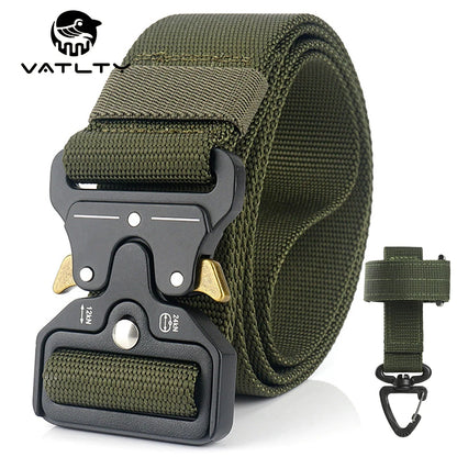 Herren-Taktischer Gürtel aus Nylon Verstellbar Mit Korrosionsbeständiger Schnalle 4,3 cm Breite