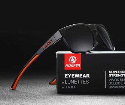 Sonnenbrille quadratisch photochrom polarisiert rutschfest Outdoor Unisex