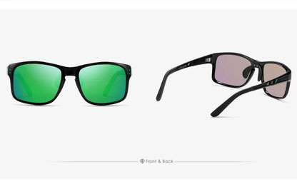Sonnenbrille Sport TR90 polarisiert rechteckig XL Fahren Damen Herren