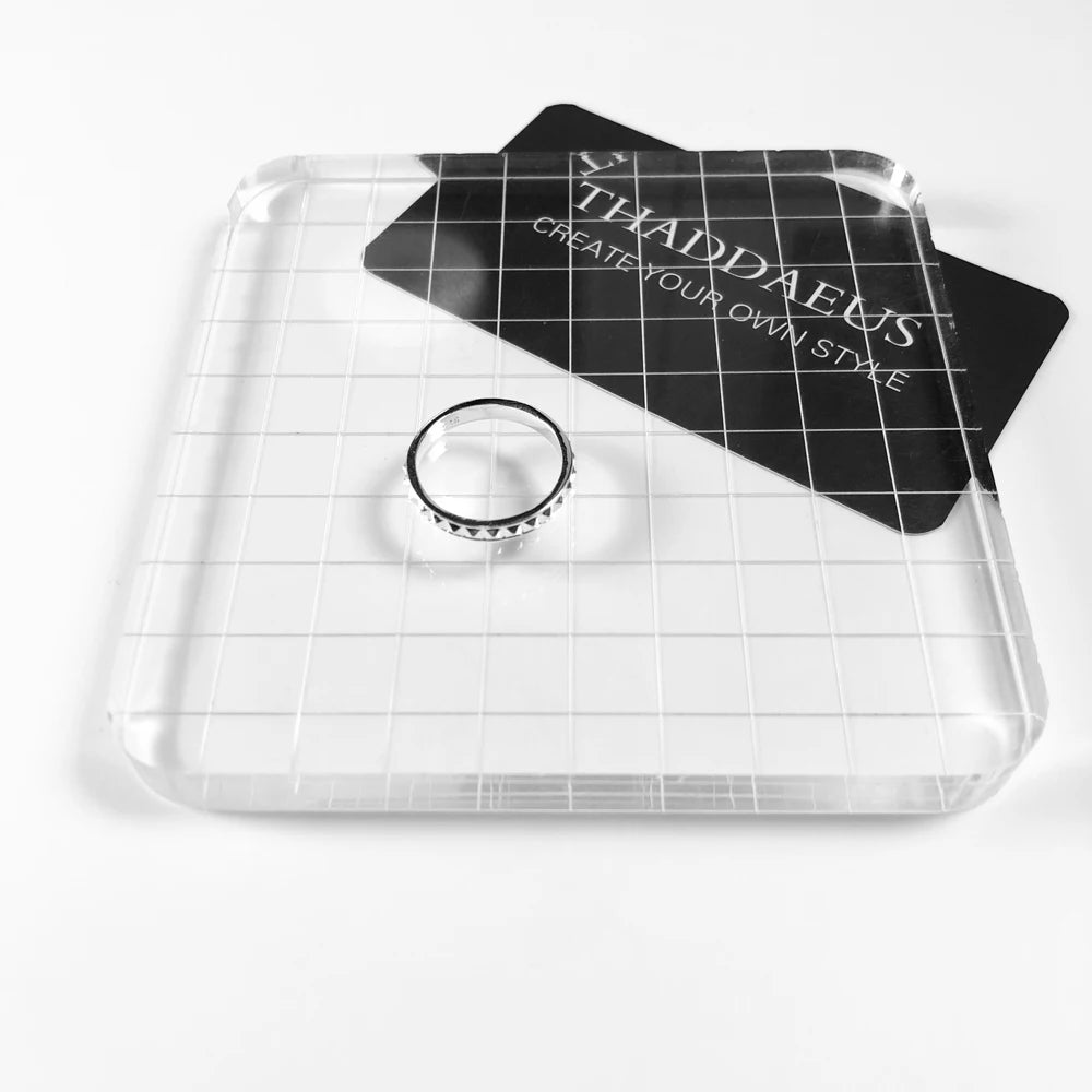 Damen-Ohrstecker Ring Punk aus Sterlingsilber
