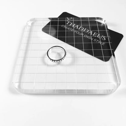 Damen-Ohrstecker Ring Punk aus Sterlingsilber