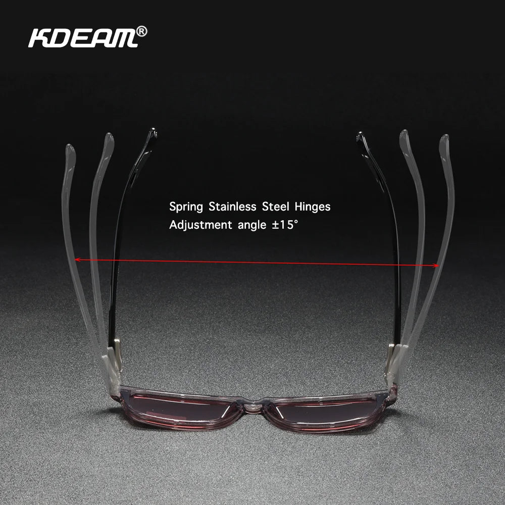 Sonnenbrille quadratisch polarisiert TR90 Federgelenk Unisex