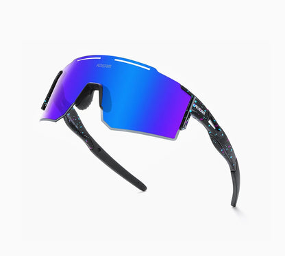 Sonnenbrille Sport TR90 polarisiert 1,2mm Glas Gummisteg winddicht Herren