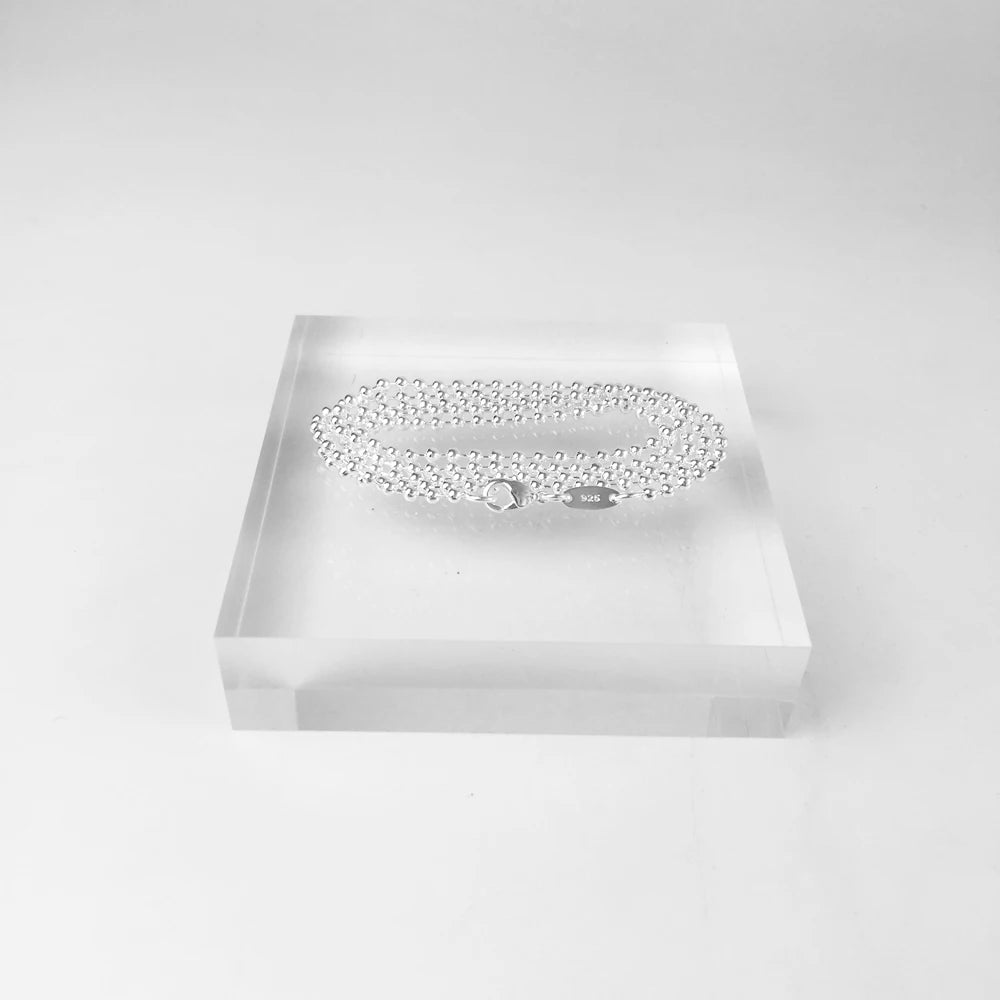 Damen-Halskette Kugelkette Charm-Träger Europa aus Sterlingsilber