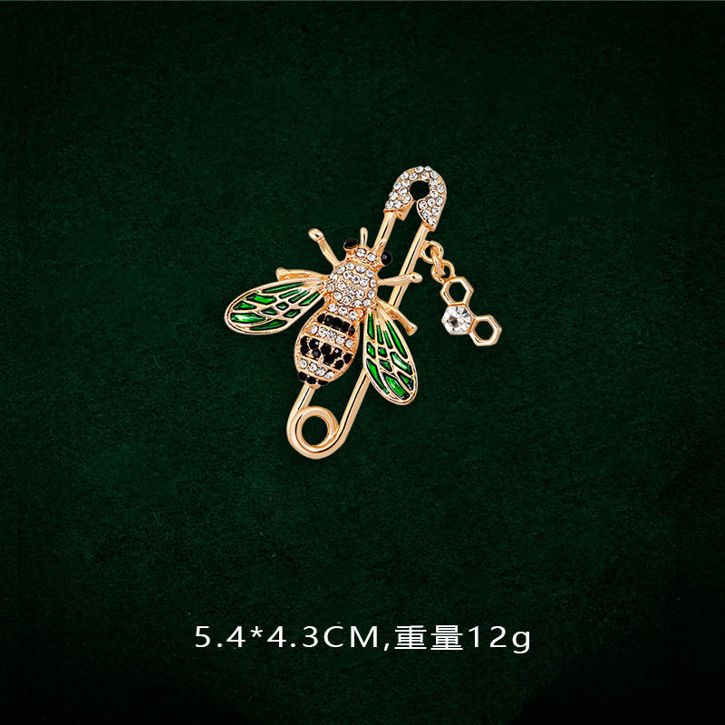 Brosche Zweig Kristall Strass Hijab Schal Blume Schmuck Damen