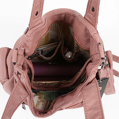 Damen-Handtasche Multifunktionale PU-Tasche Großes Fassungsvermögen Alltagsbegleiter