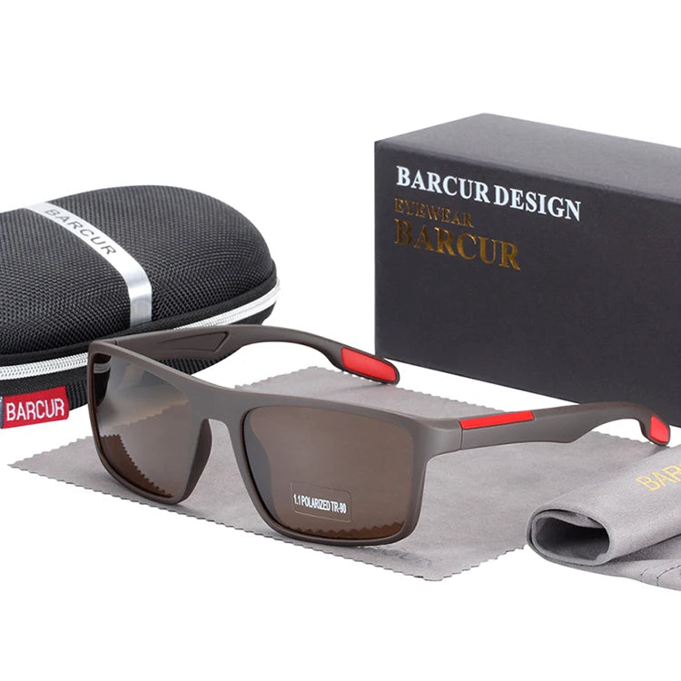 Sonnenbrille TR90 Vintage quadratisch polarisiert UV400 Herren Damen