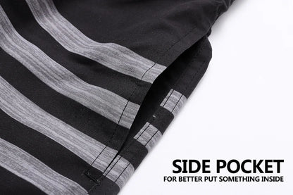 Herren-Badeshorts aus Polyester mit abnehmbarem Polster und niedrigem Bund – ideal für den Sommer.