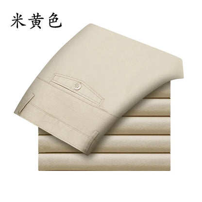 Herren Smart Casual Hose aus leichtem Twill mit geradem Schnitt