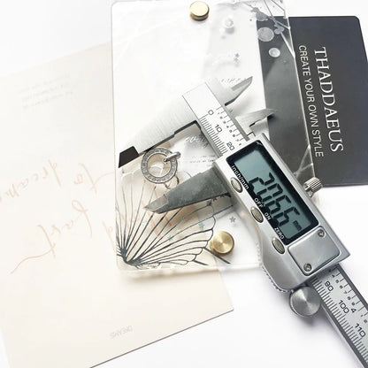 Damen-Charm-Anhänger weißer CZ Pflaster-Träger II aus Sterlingsilber