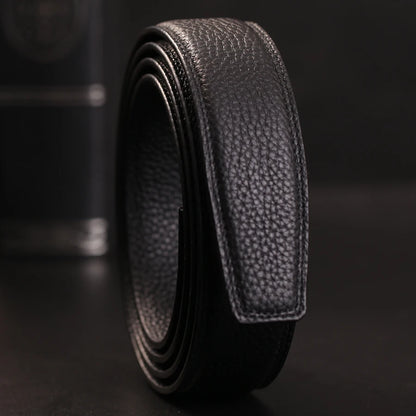 Herren Echtleder-Gürtel Business Casual 3,5 cm Automatik-Schnalle Rindsleder Hochwertig