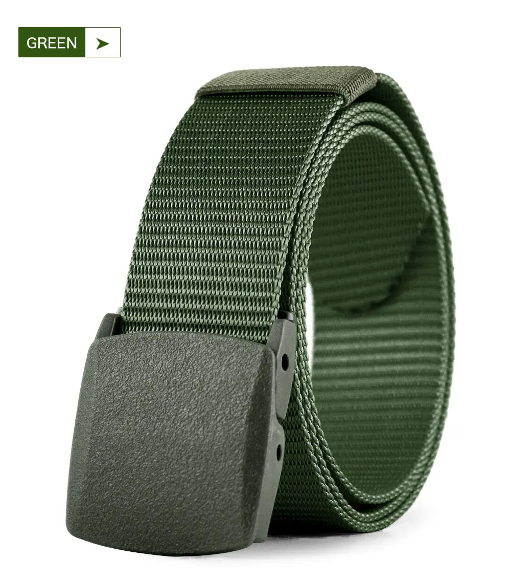 Herren Tactical Nylon-Gürtel 3,8 cm Canvas Military Outdoor 125 cm