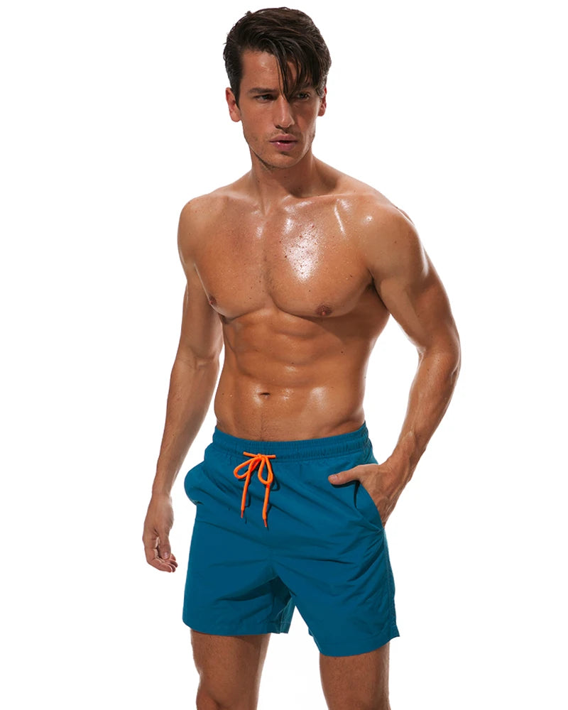 Herren-Badeshorts mit Mesh-Innenfutter und Reißverschlusstaschen – schnelltrocknend und ideal für den Strand