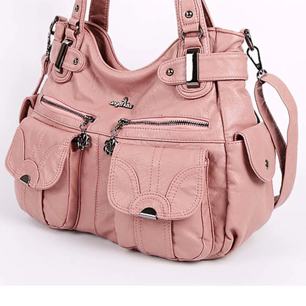 Damen-Handtasche Multifunktionale PU-Tasche Großes Fassungsvermögen Alltagsbegleiter