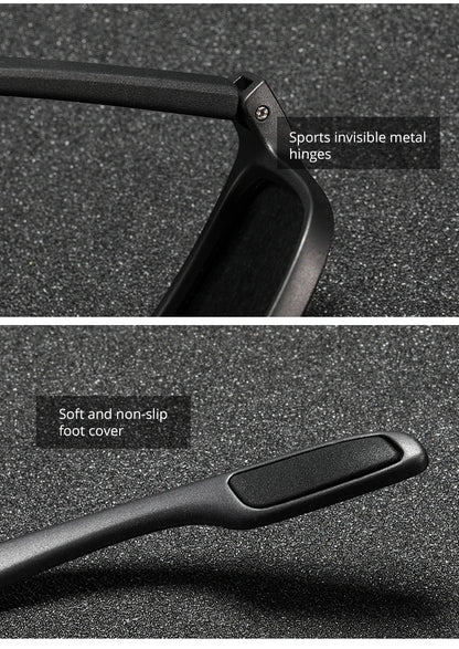 Sonnenbrille übergroß rechteckig polarisiert photochrom 154mm Sport