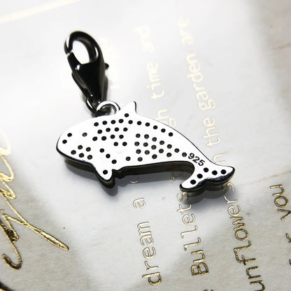 Damen-Charm-Anhänger Orca Wal Ozean aus Sterlingsilber