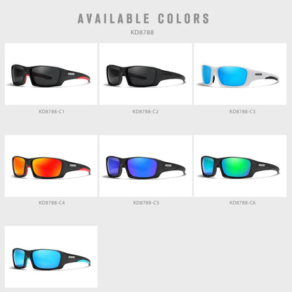 Sonnenbrille Sport TR90 polarisiert Wandern Angeln Reißverschlussetui Herren