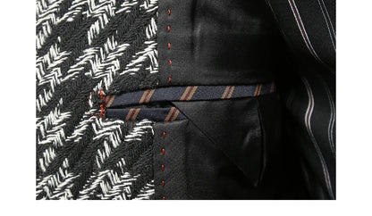 Leichter Herren-Anzug aus Baumwolle und Leinen mit Blazer und Hose – ideal für Sommerhochzeiten und Businessanlässe in Beige, Größe 3XL