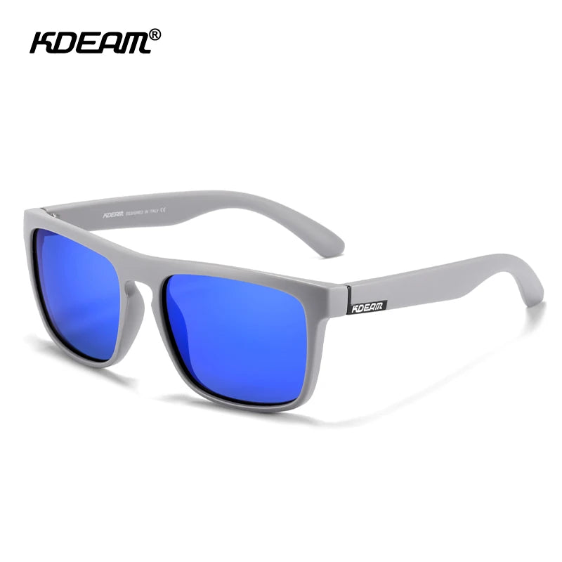 Sonnenbrille quadratisch polarisiert transparent 30 Farben Spiegel Herren