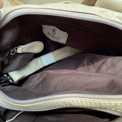 Damen-Satchel-Handtasche aus PU-Leder mit Reißverschluss und viel Stauraum für Alltag und Freizeit