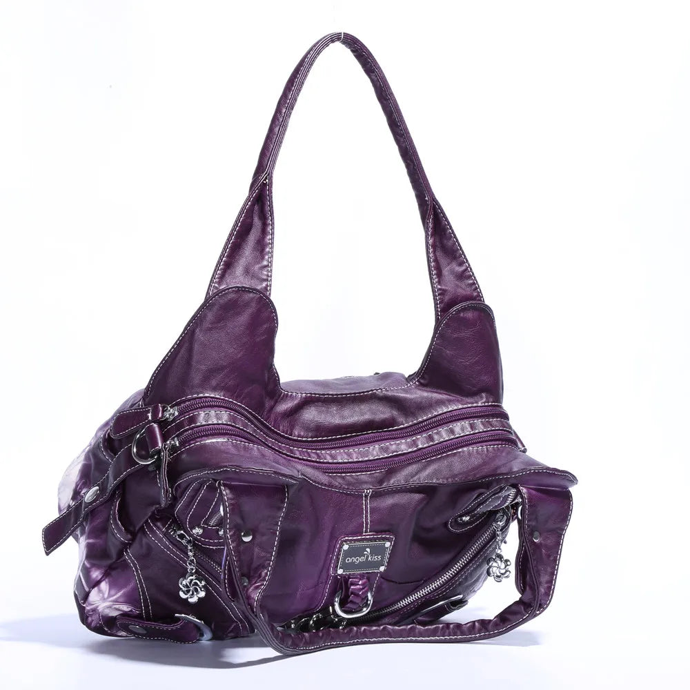 Damen-Schultertasche Großes Fassungsvermögen Mit Tie-Dye Muster Und Griff Im Vintage-Stil Für Alltag Und Freizeit