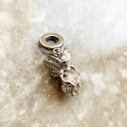 Damen-Charm-Anhänger Elfen-Fee magisch süß aus Sterlingsilber
