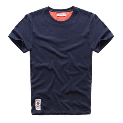 Herren Kurzarm T-Shirt aus Baumwolle und Polyester im einfarbigen Design