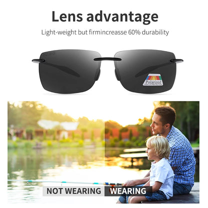 Sonnenbrille Sport TR90 leicht Laufen Fahren Karabiner-Etui Herren