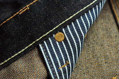 Herren Jeans aus Baumwolle und Leinen im Taper Fit mit 16,5 Unzen