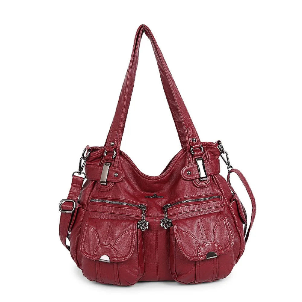 Damen-Handtasche Multifunktionale PU-Tasche Großes Fassungsvermögen Alltagsbegleiter