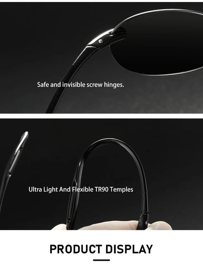 Sonnenbrille Pilot TR90 polarisiert UV400 ultraleicht Luxus Herren