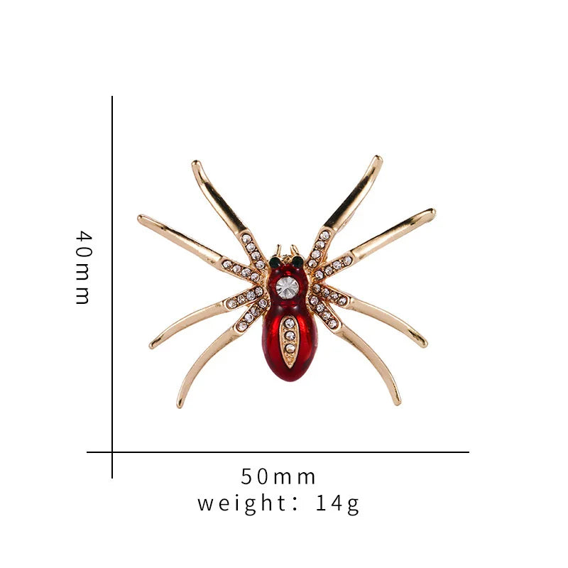 Brosche Spinne Insekt Retro Legierung Kragen Urlaub Zubehör Damen