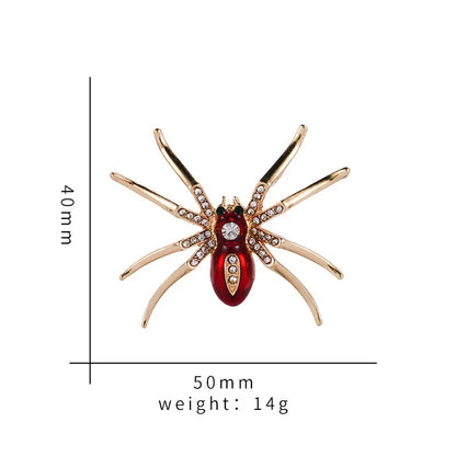 Brosche Spinne Insekt Retro Legierung Kragen Urlaub Zubehör Damen