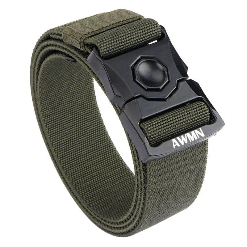 VATLY Taktischer Stretch-Gürtel Herren Nylon mit Zink-Schnellverschluss