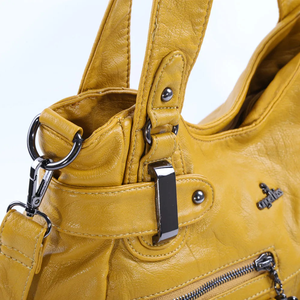 Damen-Handtasche Multifunktionale PU-Tasche Großes Fassungsvermögen Alltagsbegleiter