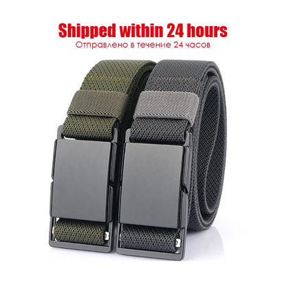 Unisex-Gürtel Mit Magnet-Schnalle 3,4 cm Breite Elastisch Für Outdoor Alltagsaktivitäten Wandern Reisen