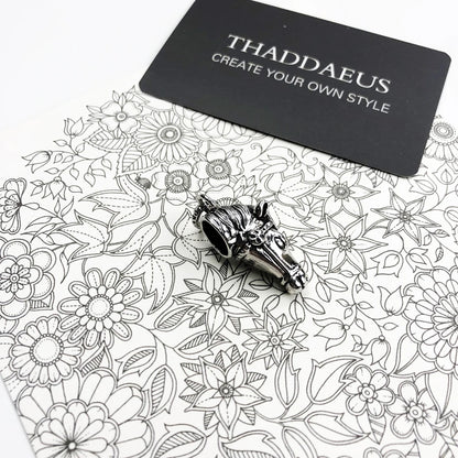 Damen-Charm-Anhänger Kriegspferd Hero Rebel Vintage aus Sterlingsilber
