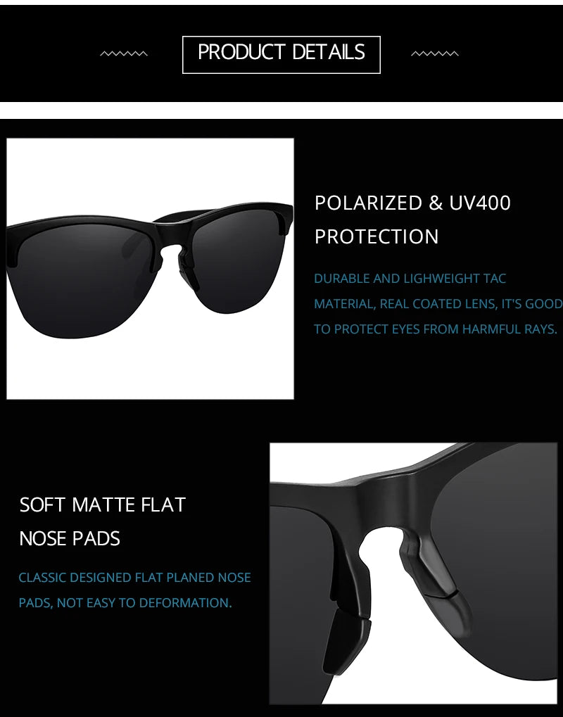 Sonnenbrille Lifestyle Fahren TR90 halbrandlos ultraleicht polarisiert Unisex