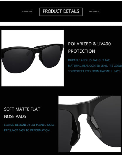 Sonnenbrille Lifestyle Fahren TR90 halbrandlos ultraleicht polarisiert Unisex