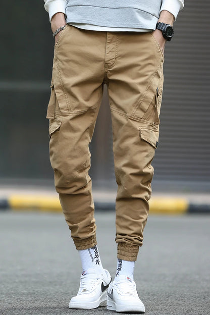 Herren Cargo Hosen im Harem-Stil mit Taschen für Freizeit und Hip Hop