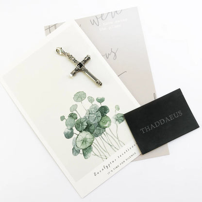 Damen-Charm-Anhänger Totenkopf Kreuz Nieten Punk Rebel aus Sterlingsilber