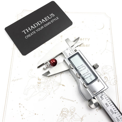 Damen-Charm-Anhänger Apfel rot Symbol Perfektion aus Sterlingsilber