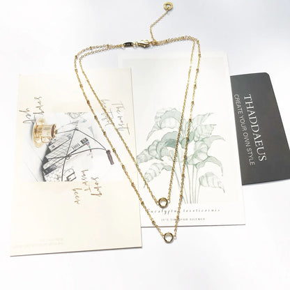 Damen-Halskette Charm-Träger golden Winter Böhmen aus Sterlingsilber