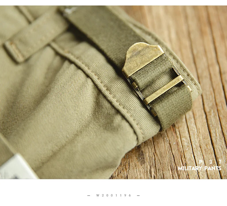 Herren Cargo Shorts im Militär-Stil mit verstellbarer Taille und Taschen